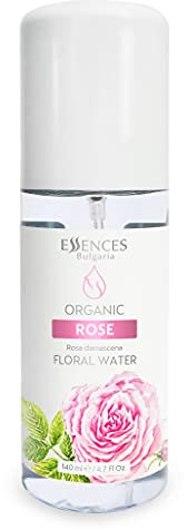 Essences Bulgarie Eau Florale de Rose de Damas Biologique 140 ml | Imperfections, Rides, Ridules et Taches Brunes | Brume Anti-âge | Régénération de la Peau | Sans Alcool