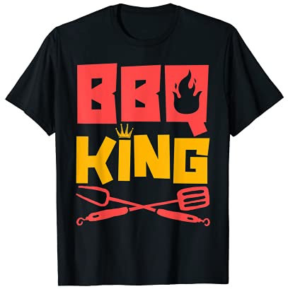 Pince BBQ King Fryers Grilling Griller Barbecue Chef Cook T-Shirt