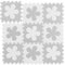 Relaxdays Puzzlematte Blumen-Muster, 9 Teile, EVA-Schaumstoff, schadstofffrei, Spielunterlage 91,5 x 91,5 cm, weiß-grau