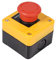Caja de Estación de Interruptor de Hongo Rojo, 1NC + 1No Botón Pulsador de Interruptor de Parada de Emergencia, Estación de Interruptor de Botón Pulsador para Máquinas CNC, Máquinas de Impresión, Máqu