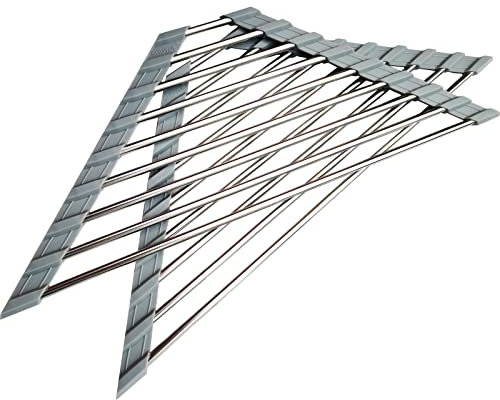 2 Stück Spülbecken-Schwammhalter in Spüle, Abtropfgestell, Eckspüle, Sieb für Küchenspüle, Caddy, Eckspüle, Sieb über dem Spülbeckenregal (2 Stück, einzelne runde Röhre)