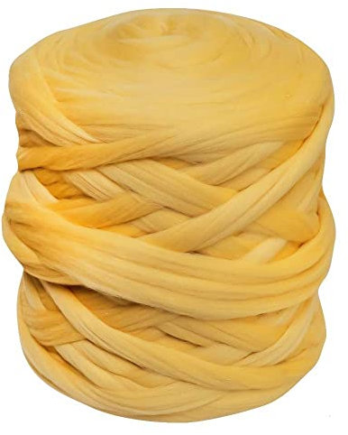 1m Filzwolle Märchenwolle Merino Nassfilzen Trockenfilzen Spinnen über 100 Farben Meterware, Farbe Wolle:002 safrangelb