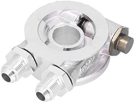 Radiatore Olio Filtro Radiatore Olio Piastra Sandwich Set Adattatore Termostato 34 Pollici 16‑UNF AN10 Raccordo M18x1,5 Mm Universale per Auto