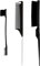Peigne de Cheveux, 3 Pièces Set Brosse à Taquiner, Peigne à Double Tranchant, Peignes de Coiffure, Peigne à Queue de Rat, pour Accueil, Coiffeurs(Noir)