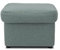 DOMO. collection Polsterhocker Puno, Hocker, Beistellhocker für Sofa, Sitzhocker, Fußhocker, 60 x 60 x 40 cm (BxHxT), eisblau