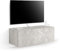 Mobili Fiver, Porta Tv sospeso Emma Con Anta, Grigio Cemento, 104 cmx42 cmx36 cm, Mobile Tv Sospeso Moderno per televisori fino a 43'', Made in Italy