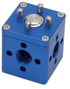 HangTon Block 3/8 Gewindehalterung Schloss Montageverlängerung Adapter für Handgriff ARRI Sony RED Kamera Monitor Fokus Motor Teradek Wireless System Blue Square