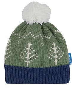 Finkid Peikko Kinder Grobstrickmütze mit traditionellem Muster und Bommel