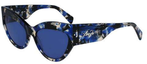 Liu Jo LJ787S 019 TEXTURED BLACK/BLUE ICE 55/17/140 Damen Sonnenbrillen
