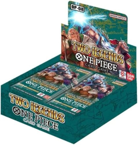 One Piece Card Game - Two Legends Booster Display Box OP-08 ENGLISCH NEU & OVP + BB-Toy-Trades Toploader