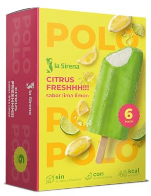 La Sirena Polo Lima Limón, 6 unidades, 450ml (Congelado)