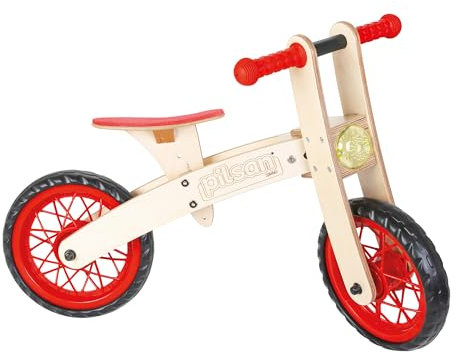 Lemodo Laufrad ab 2 Jahre | Lauflernrad aus Holz | Balance Bike mit leisen Rädern | Kinderlaufrad mit verstellbaren Sitz | Kleinkinderfahrrad