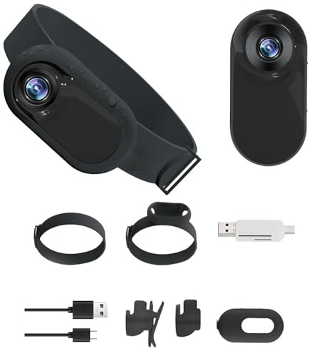 Cat Camera Collar - Pet 1080p Collar Camera, Body Camera | Video Recording Collar Camera Collar Camera, Cart Security Camera Dog Camera Collar for Car Dog Home Security