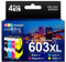 GPC IMAGE 603 XL 603XL Multipack Kompatible für Epson 603 Patronen 603 XL für Epson XP 3100 Druckerpatronen XP 3200 XP 3105 XP 2100 XP 4100 XP 4150 XP 4105 XP 2150 WF 2830 WF 2835 WF 2810 (4er-Pack)
