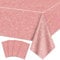 Paquet de 4 nappes en Or Rose Rose, 220x130cm Couverture de Table imprimée en Paillettes d’Or Rose, décorations de Paillettes en Or Rose pour Les Filles Anniversaire Mariage Princesse fête