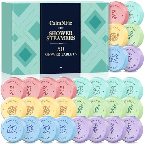 30 Pack Shower Steamers for Women Gift Set, Shower Bath Bombs with 6 Scents, Self Care Gifts for Wife, Easter Basket Stuffers for Women, Mothers Day and Birthday Gift Ideas