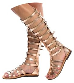 EGSDMNVSQ Sandali Alla Schiava Da Donna Stivali Piatti Sandali Gladiatore Stivali Sandali Romani Sandali Peep Toe Stivali Estivi