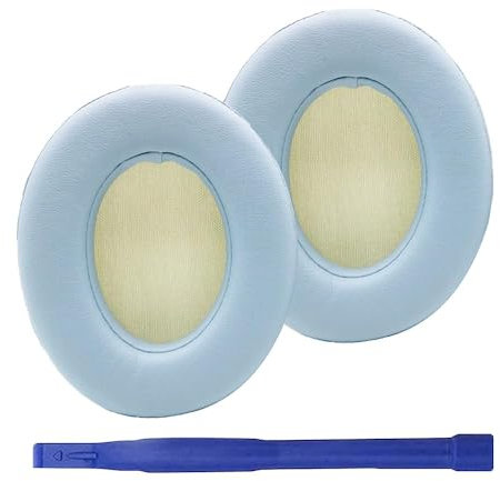umvowuxa Cuscinetti auricolari di ricambio compatibili con cuffie Beats Studio3, morbida pelle proteica (blu cristallo)
