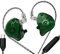 KAMINRUN ND Venus in Ear Monitor Headphones, 10 mm Double Magnetic Dynamic Driver IEM Earphones, HiFi Wired Gaming Earbuds, 2 Pin Detachable Cable (with Mic, Green, USB-C Port)