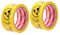 Gatuida 2 Rollen Antistatisches Klebeband Bedrucktes ESD-Symbolband ESD-sicheres Markierungsband ESD Warnband Sicherheitsschutzband Elektrostatischer Aufkleber Achtung Aufkleber Yellow