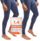 Celodoro 2er Pack Herren Ski- und Thermounterhose Light - Blau XL