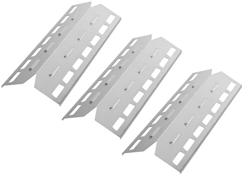 WELL GRILL Lot de 3 cache-brûleurs en acier inoxydable de 39,5 cm pour barbecue à gaz Landmann Triton 2.0 & 3.0, Taino, Burnhard et la plupart des barbecues à gaz
