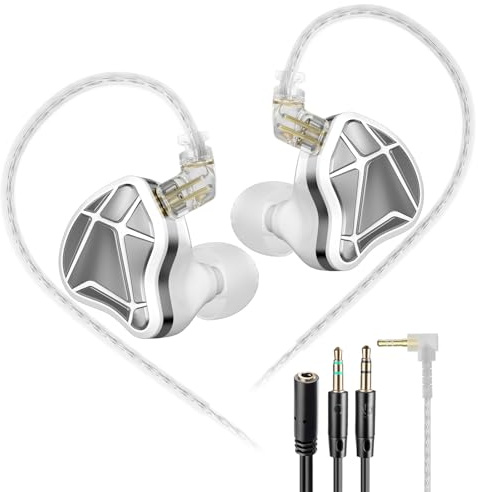 KZ Axas - Monitor intrauditivo para juegos IEM, sintonizado para conector FPS de 3,5 mm