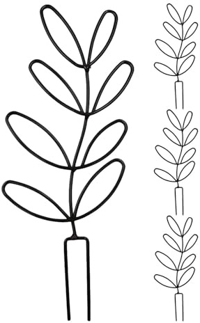 MOTHNUR 4 Stück Metall Rankgitter mit Blatt Design 145X315cm Stabiles Klettergerüst für Gartenpflanzen Topfpflanzen und Gemüse Wetterbeständige Pflanzenstütze für Terrasse und Balkon