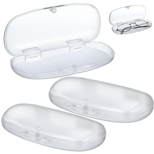 Operitacx 3 Stück Brillenetui aus Mattem Pvc Transparent Tragbar mit Angenehmem Griffgefühl Einfaches und Elegantes Design für Unterwegs