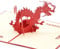 Medigy 3D-Pop-Up-Grußkarte für die meisten Anlässe, dreidimensional, der chinesische Drache