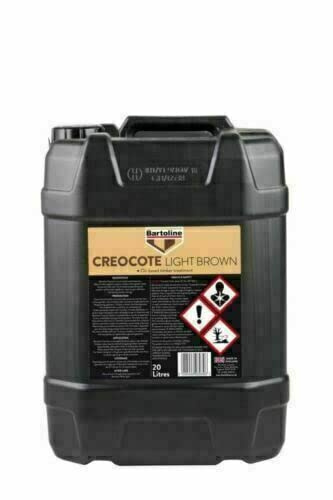 Creocote - Light Brown - 20 Litre 20l 20 l Bartoline (Not Highlands or Islands)