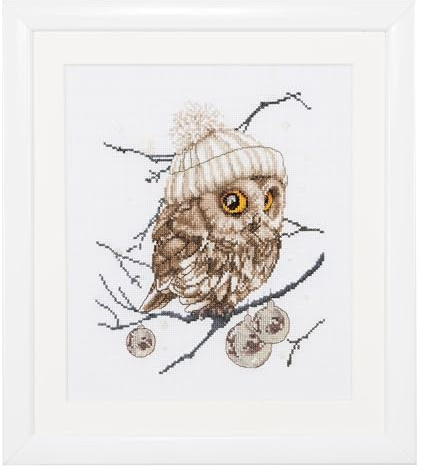 Thea Gouverneur - Kreuzstich-Set - Whoo..Who..It's Winter - Aida - 16 Count - Für Erwachsene - 743A