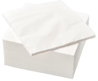 2XIKEA FANTASTISK - Paper napkin, white / 100 pack - 40x40 cm