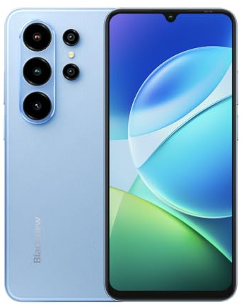 Blackview Wave 10C | 6,88 HD+ IPS 60Hz | 16GB RAM + 128GB (1TB) | Blau | Smartphone LTE | Android 16 | 32MP + 13MP Kamera | 5000 mAh Akku | Dual SIM | GPS | 2 Jahre Garantie