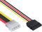 POPPSTAR 10 cm Sata 3 adaptador de corriente (enchufe Molex de 4 pines a conector Sata de 15 pines)
