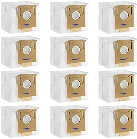 Staubsaugerbeutel für ECOVACS DEEBOT N8+ N8 Pro+ N8 Pro Plus T8 T8+ T8 AIVI T8 AIVI+ T8 MAX T9+ DX93 DDX96 yeedi vac Station Staubsauger Ersatzteilzubehör, 12 Stück
