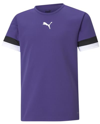 PUMA Teamrise Jersey Jr, Shirt Unisex - Bambini e ragazzi, Prism Violet-Puma Black-Puma White, 176