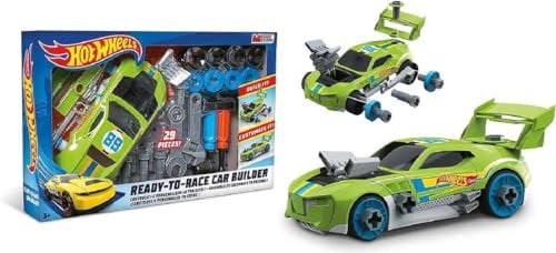 Hot Wheels Ready to Race Bausatz zum Selbermachen DIY-Rennset Demontierbare Einzelteile