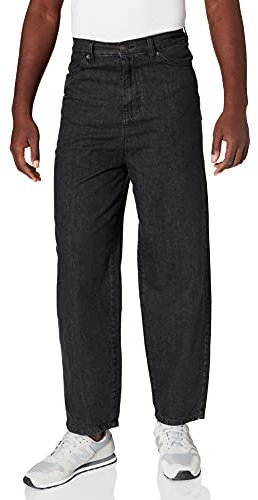 Urban Classics Herren Hose 90‘s Jeans Black Acid Washed 36