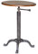 Carolina Chair & Table ACF2300IND Elettra Verstellbarer Vintage Tisch, Kastanienbraun/Industrie