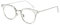 Cyxus Blaulichtfilter Brille Ohne Stärke Damen Herren Halbrandbrille Computer Schutzbrille Bildschirmbrille Gaming Brille (Silber)