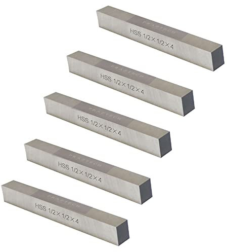 New 5 Pcs 1/2 x 1/2 x 4 HSS Square Tool Bit Lathe Fly Cutter Mill Blank M2