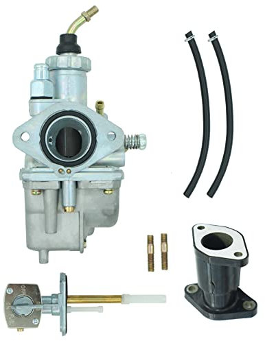 Carburatore adatto per Yamaha Breeze 125 1989-2004 Grizzly 125 YFM125 YFM125G Carb 2004-2013 con collettore di aspirazione stivale/valvola carburante interruttore rubinetto benzina