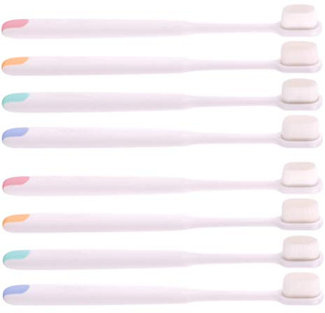 MILISTEN 8st Weiche Zahnbürste Zahnfleischpflege Zahnbürste Manuelle Zahnbürste Billige Zahnbürste Zahnreinigungswerkzeug Zahnbürste Weich Schwangere Frau Langen Griff Gefangenschaft