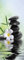 A.Monamour Sticker Porte Autocollant Poster De Porte 3D Pierres De Spa Noires Avec Des Fleurs Sur L'Eau Zen Vinyle Affiche De Porte Sticker Mural Papier Peint Art Décor 85x215cm