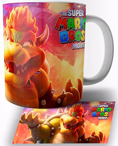 TusRelojes Bowser Super Mario Bros Tasse en Céramique Blanche 325ml Mug