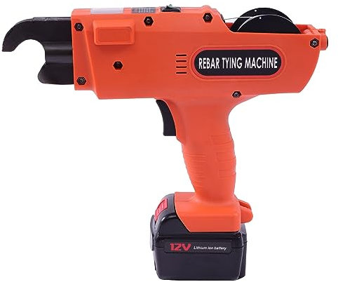 12V Bewehrungsverbinder, 6-25mm Automatische Bindemaschine, Elektrische Rebar Bindemaschine mit 2 Lithium-Ionen-Batterien, Zange, Ladegerät