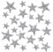 suaywo 24 Stück Silber Aufbügler Strass Bügelbilder Glitzer Patches Aufnäher Applikation Zum Aufbügeln Geeignet für Kleidung, Jeans, Rucksäcke, Hüte, Taschen, Schuhe, DIY, 8/6/4 cm