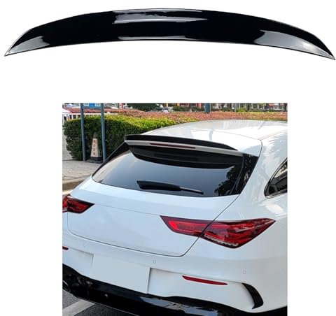 YWDGFC Auto Heckspoiler für Mercedes-Benz CLA-Class Shooting Brake X118 CLA200 260 CLA35 45 AMG, Hintere Kofferraum Fenster Dachspoiler Karosserie Styling Exterieur Zubehör,Black Glossy Color