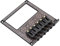 Sattelgitarrenbr¡§1cke Humbucker-Tonabnehmerschlitz Gut Einstellbarer H?henabstand Saiten TL Telecaster E-Gitarren (schwarzes Kaleidoskop),Campingzelte und Zubeh?r
